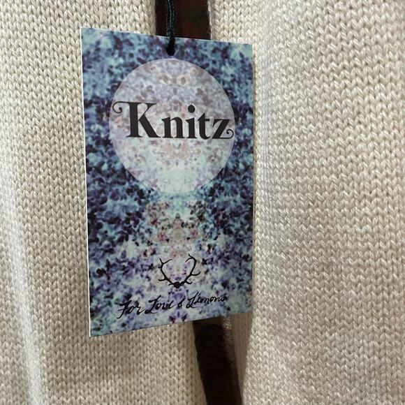 NEW For Love and Lemons Knitz Alpine Knit Round Neck Sweater Dress Size Large - Picture 6 of 11